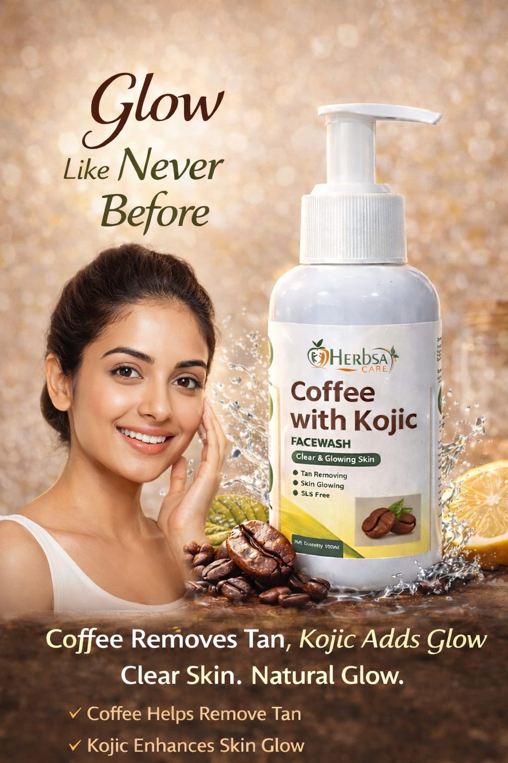 Herbsa Care Coffee &amp; Kojic Facewash